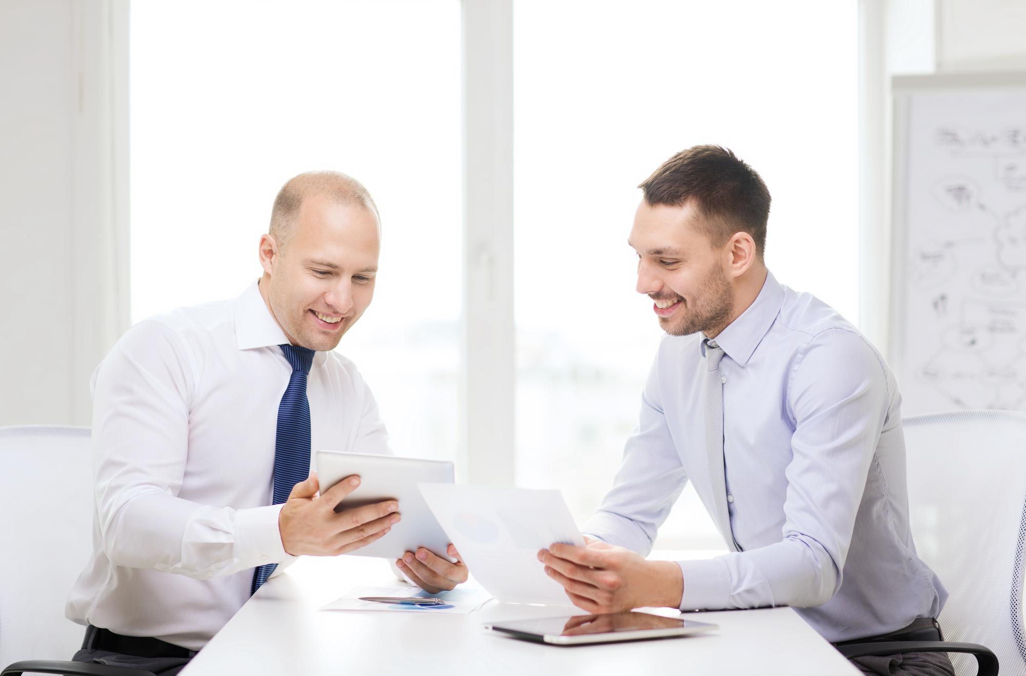 Advisor explaining financial plan